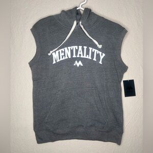 Men’s medium mentality sleeveless hoodie NWT